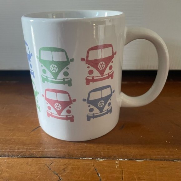 VW Volkswagen Vanagon Hippie Van White Ceramic 10oz Mug - Picture 4 of 7